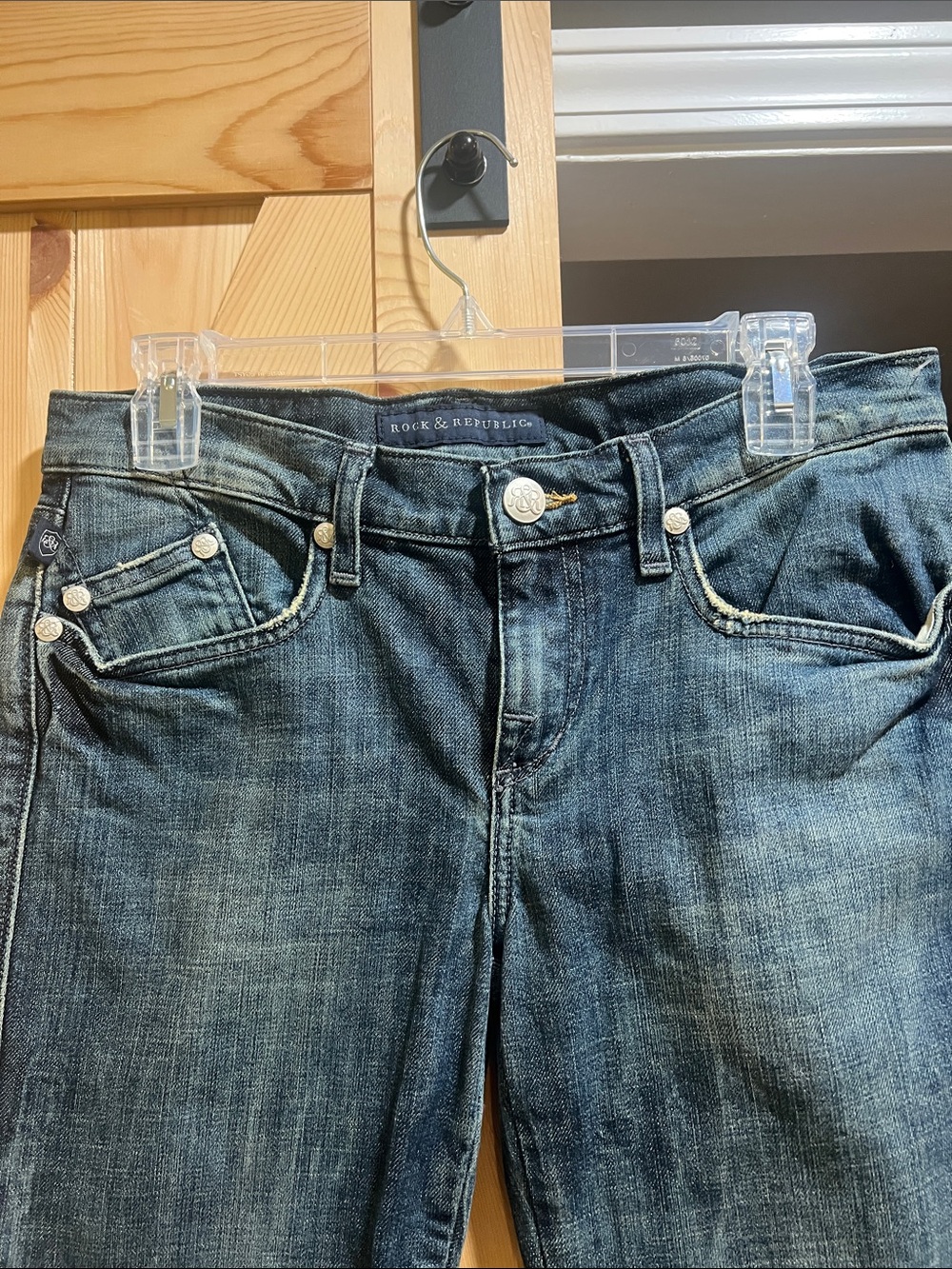 Rock & Republic Women's Mid Wash Bootcut Jeans - Indigo Blue size 29